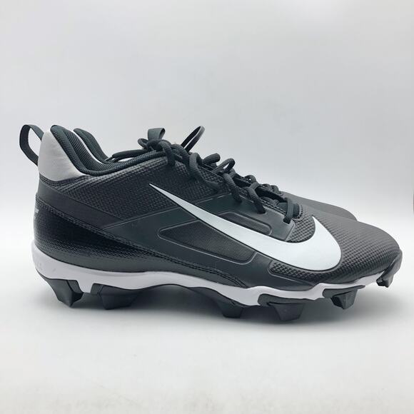 Nike Men's Alpha Menace 4 Shark Football Cleats 11.5 Wide Black Grey White NWOB - Picture 3 of 11